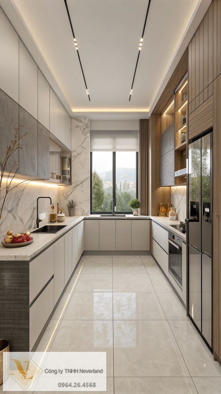  9 Mẫu Phòng Bếp – Tủ Bếp Hiện Đại Được Ưa Chuộng Trong Thực Tế Thi Công