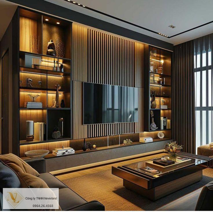  10 Mẫu Vách Tivi Phòng Khách Hiện Đại – Giải Pháp Tạo Điểm Nhấn Sang Trọng Cho Không Gian Sống